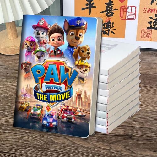 汪汪大队莱德新款高颜值笔记本周边动漫来图定制超厚笔记a5胶套本